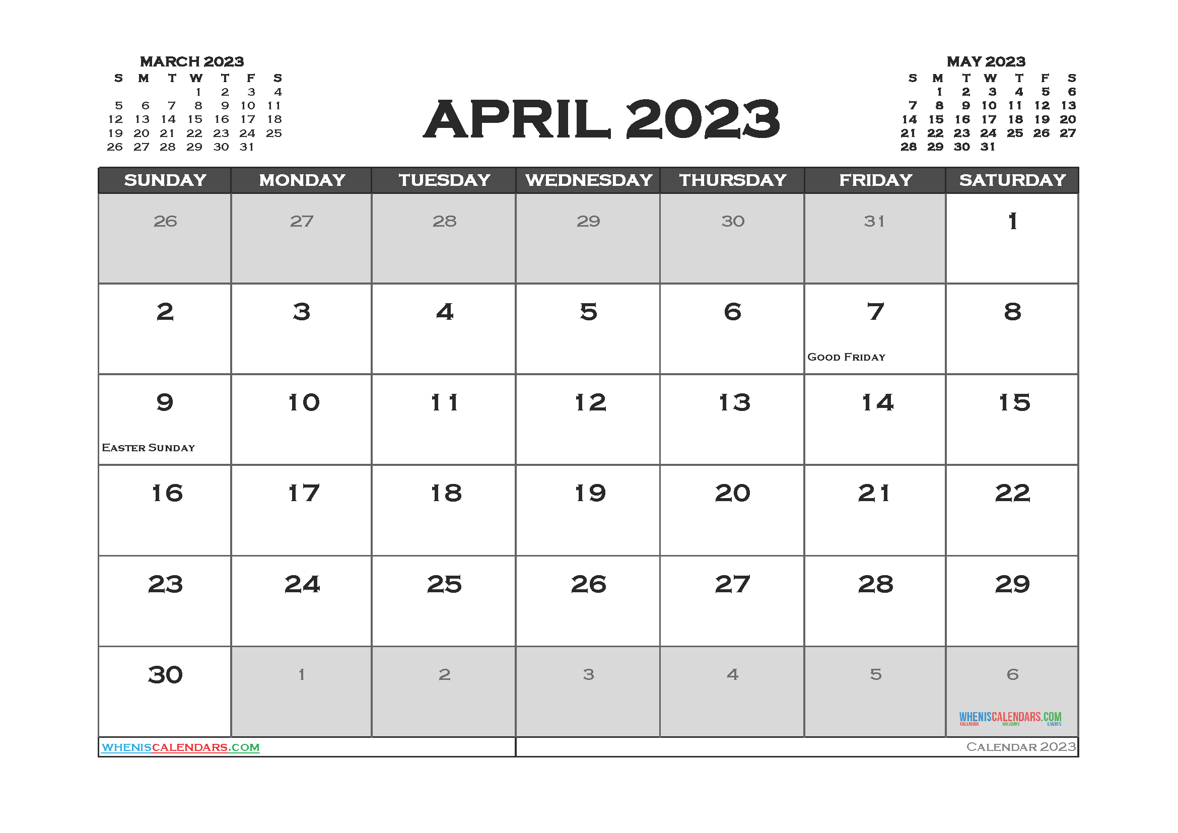 3 month calendar april free printable 15