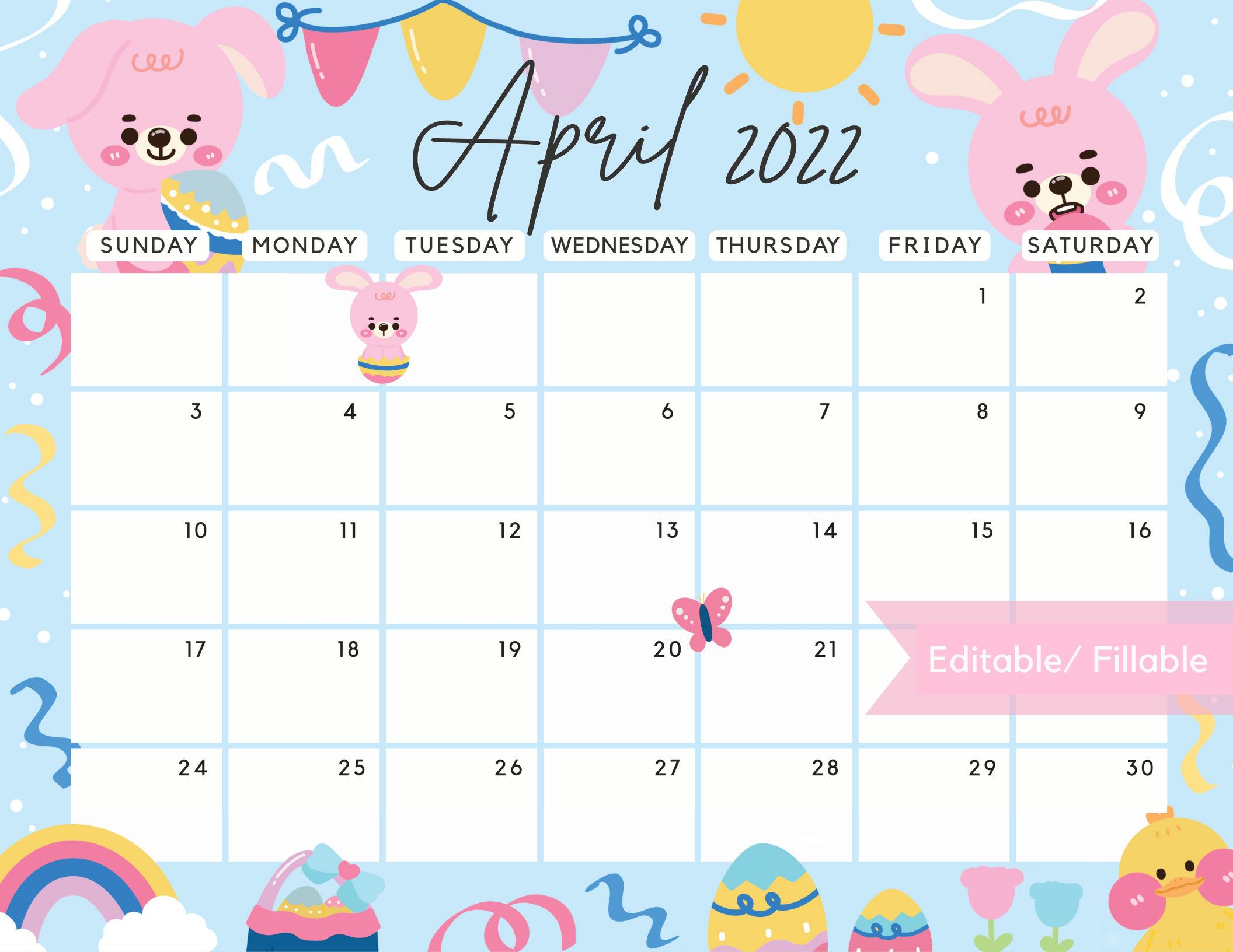 3 month calendar april free printable 37