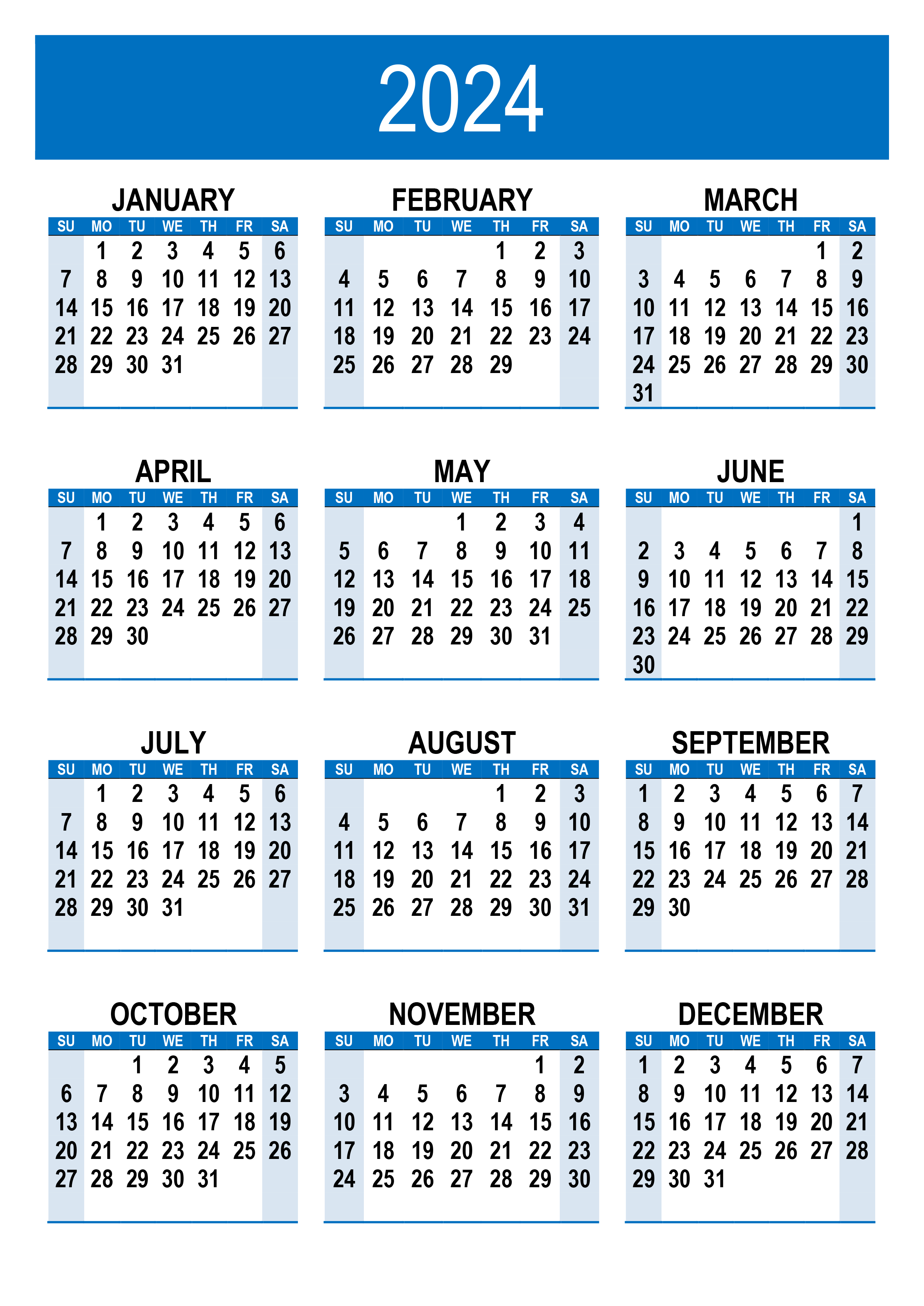 large printable numbers for calendar 2024 12