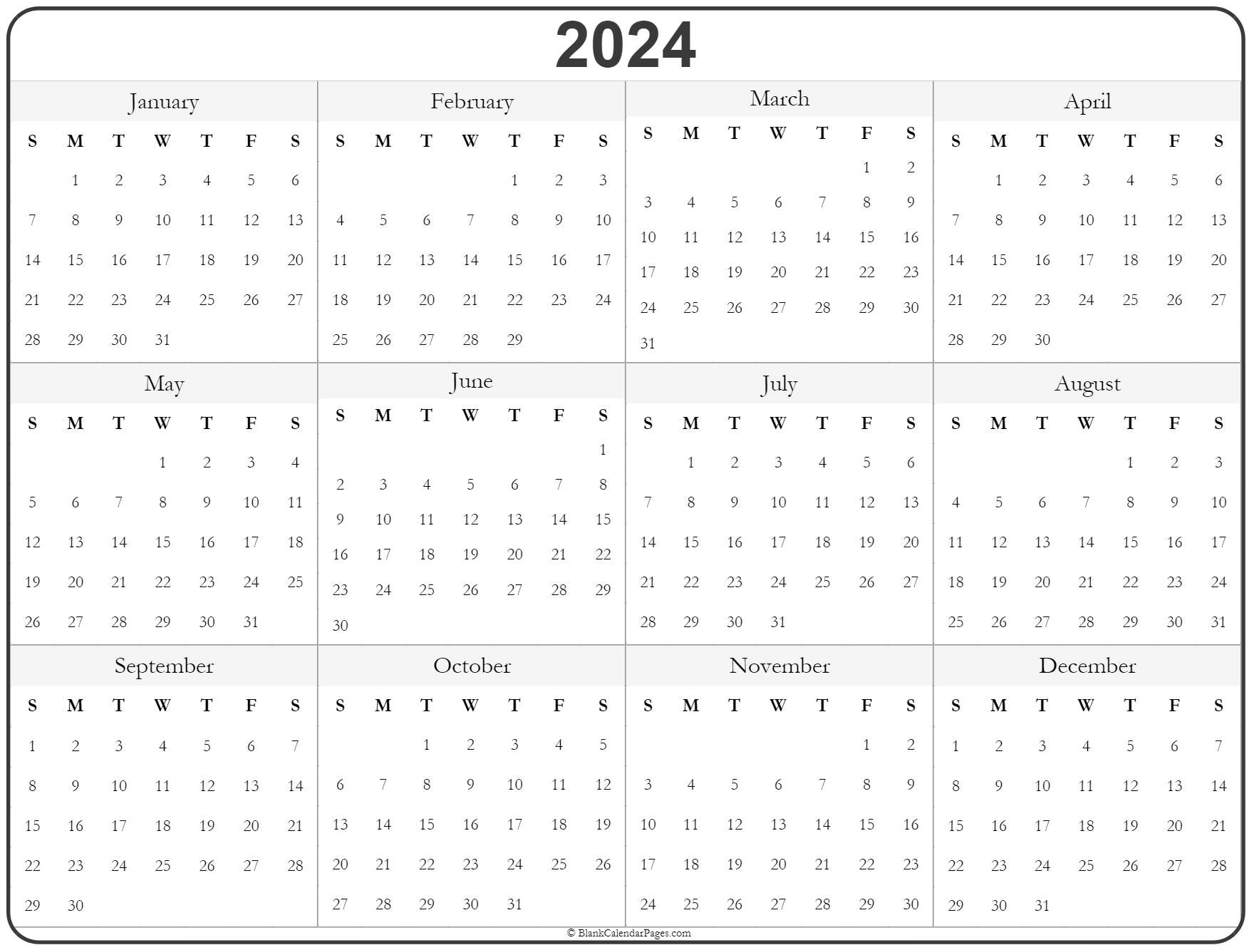 large printable numbers for calendar 2024 32