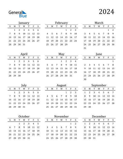 large printable numbers for calendar 2024 34