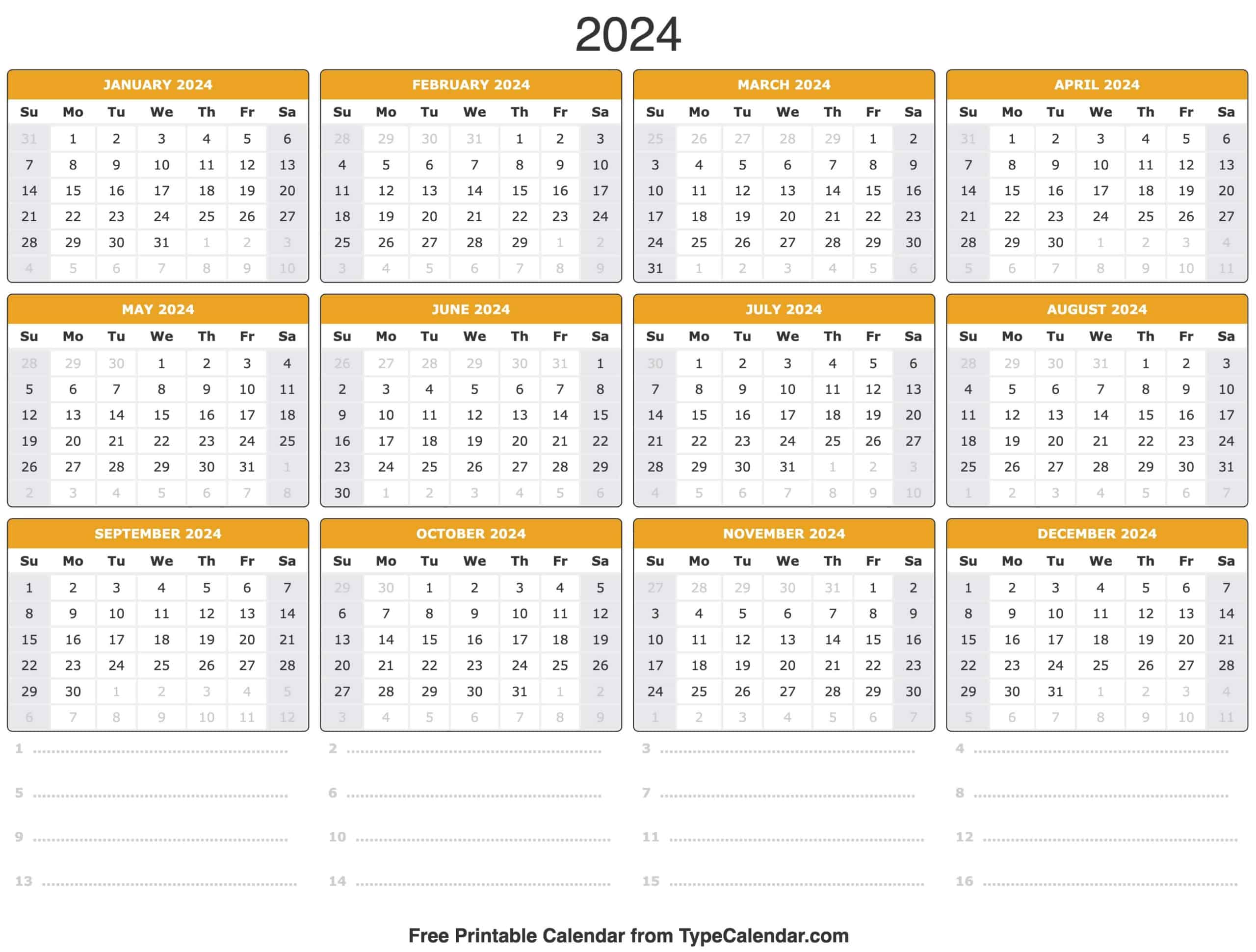 large printable numbers for calendar 2024 37
