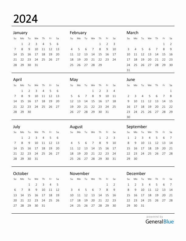 large printable numbers for calendar 2024 51