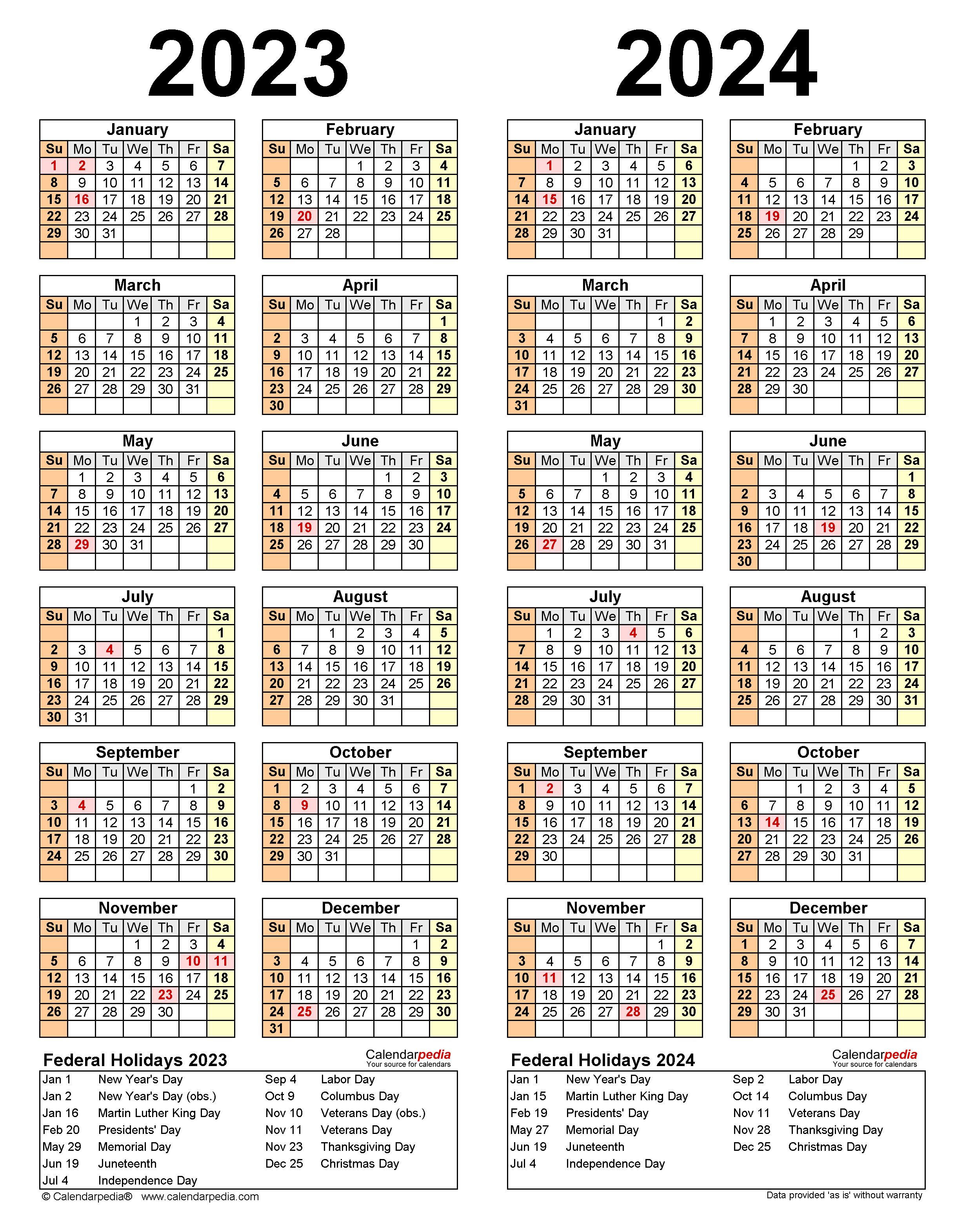 multiple year printable calendar 2024 25