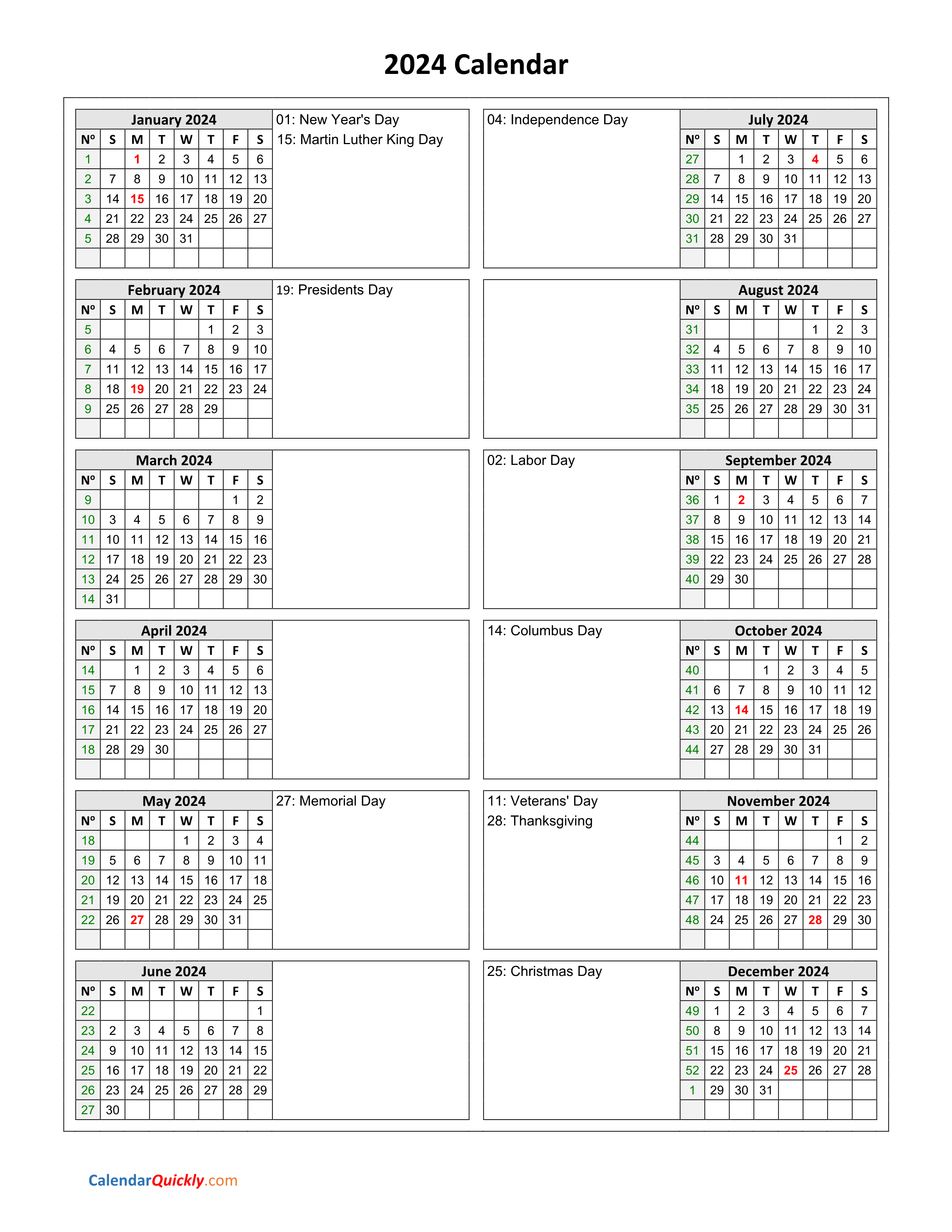 multiple year printable calendar 2024 39