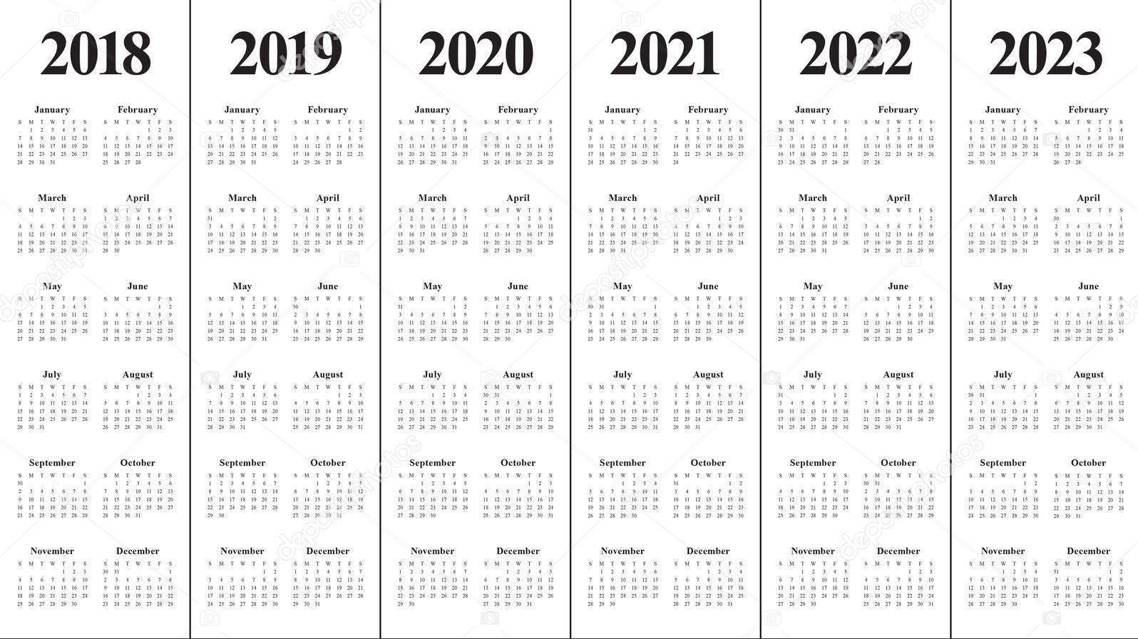 multiple year printable calendar 2024 42