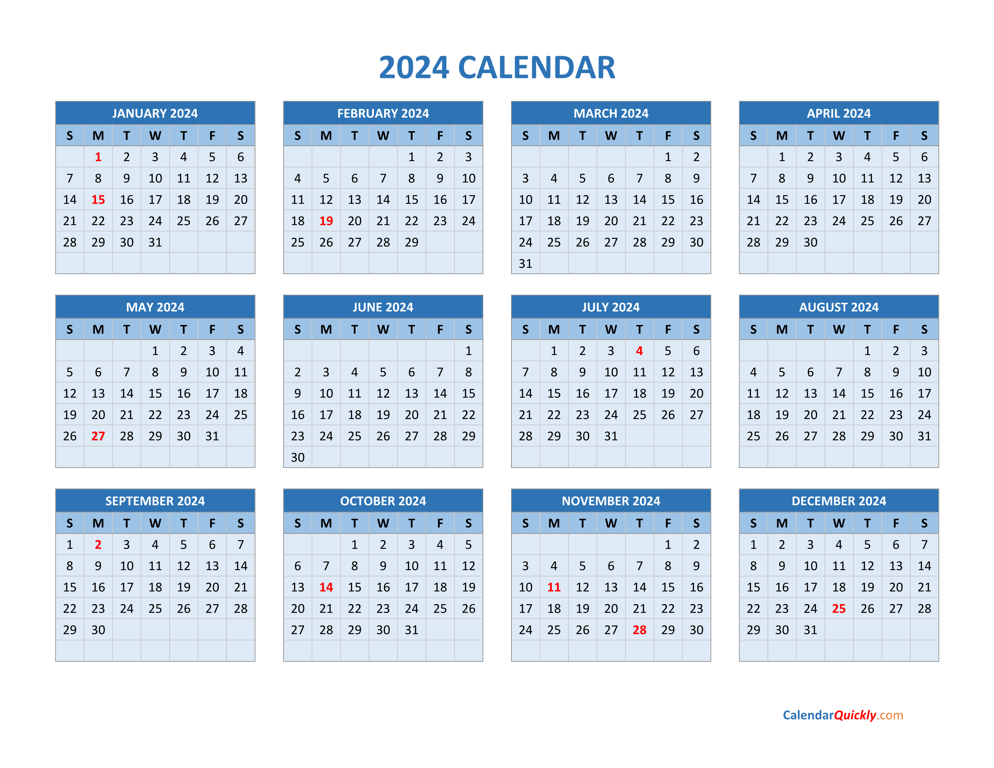 multiple year printable calendar 2024 54