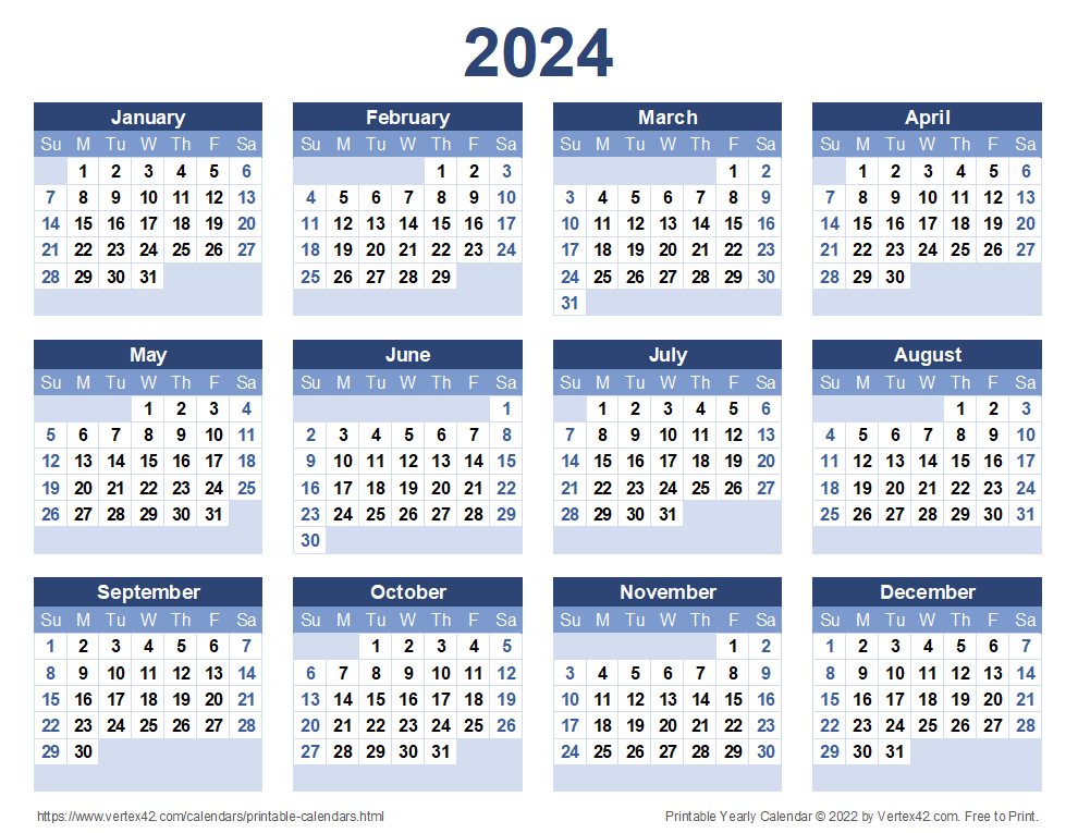 multiple year printable calendar 2024 57