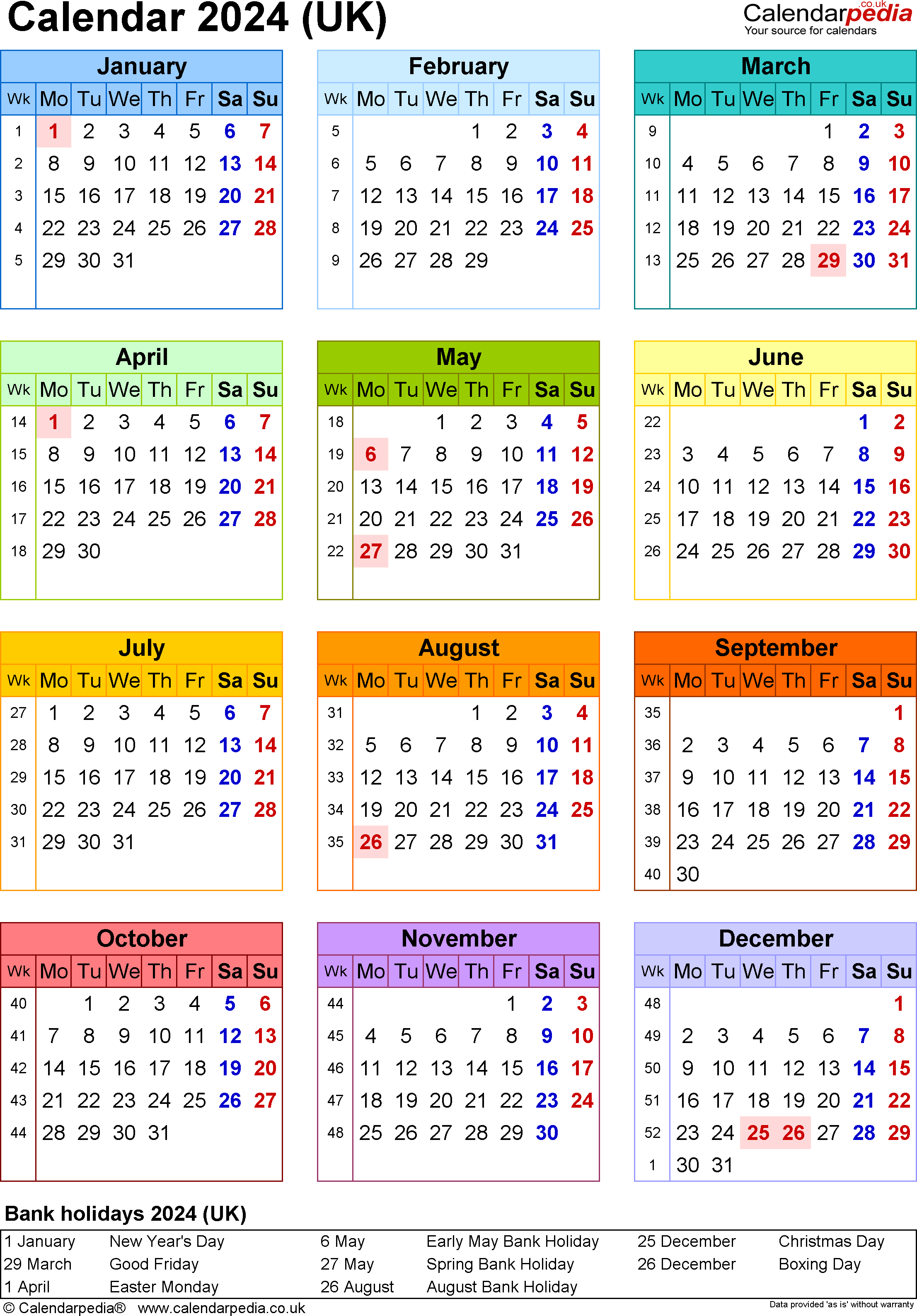 multiple year printable calendar 2024 66