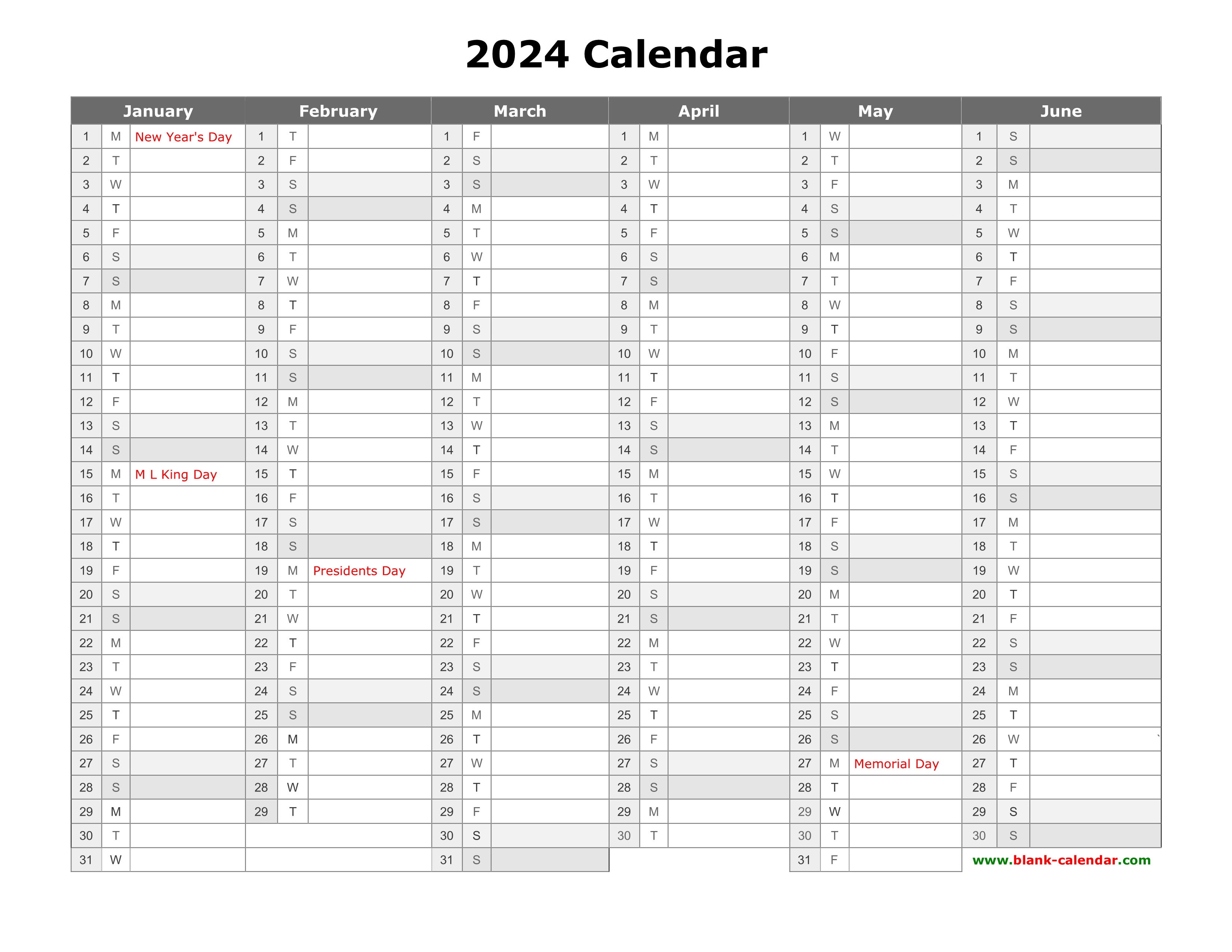 multiple year printable calendar 2024 67