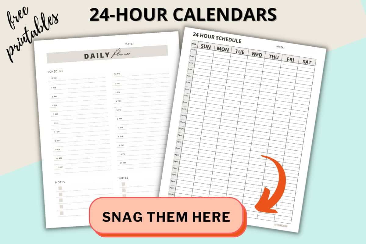 printable daily hourly calendars 76