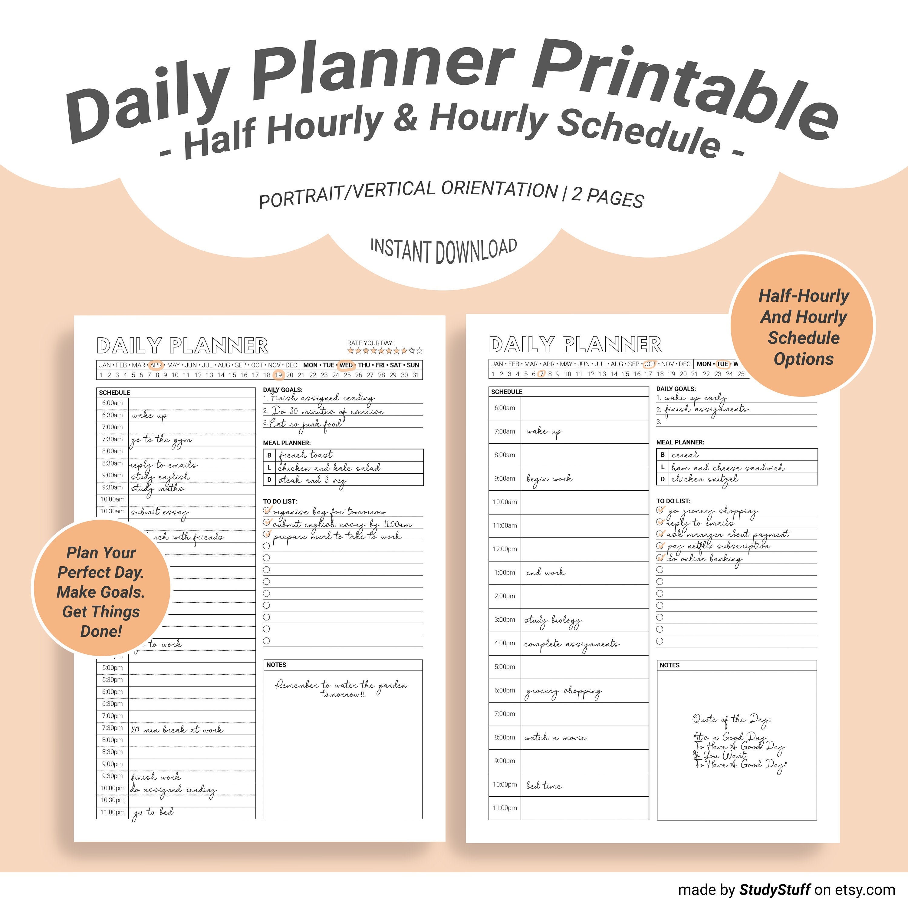 printable daily hourly calendars 91
