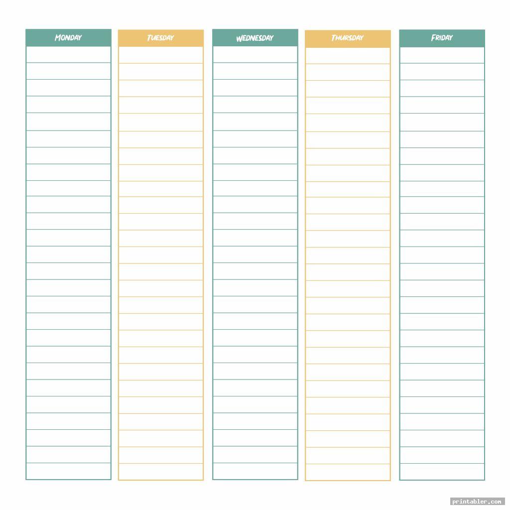 work planner monday to friday 66