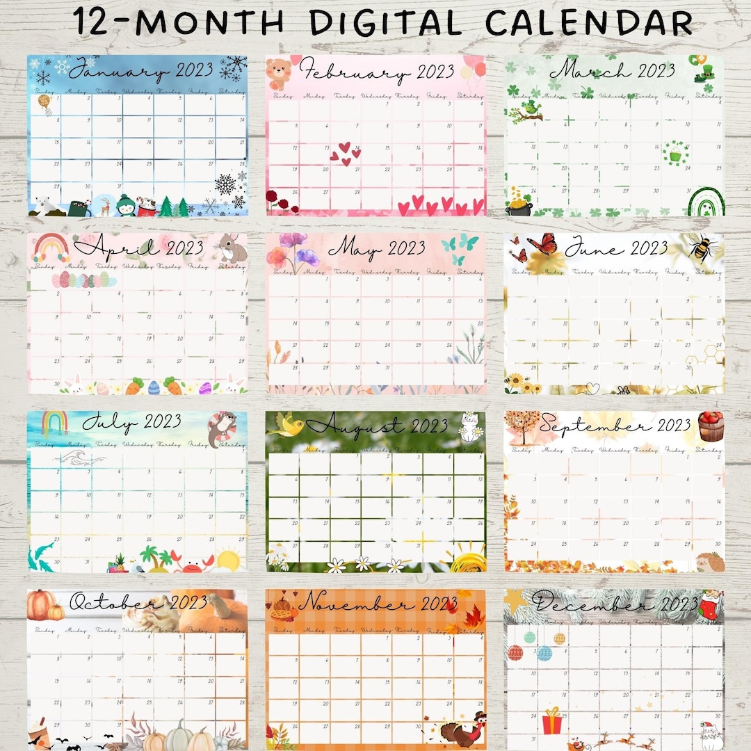 12 month calendar editable templates 10