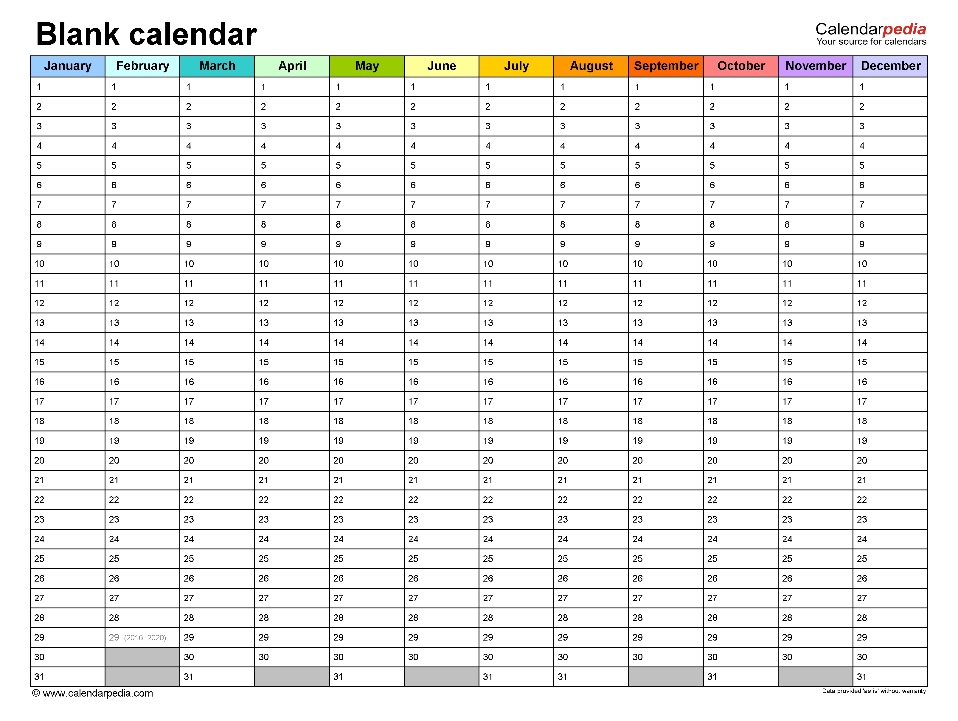 12 month calendar editable templates 24
