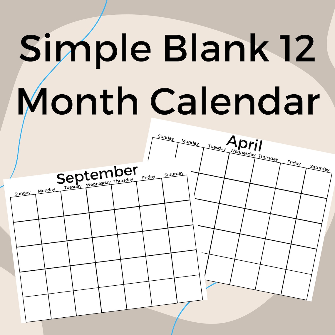 12 month calendar editable templates 44