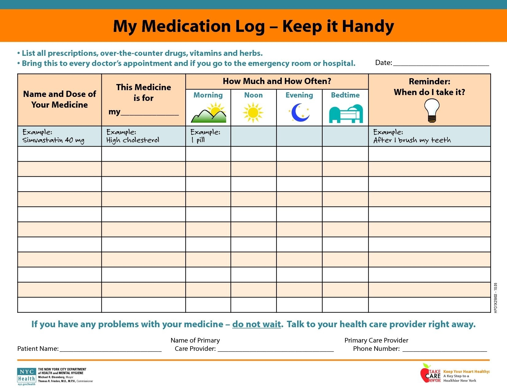 28 day calendar for multi dose medications 11