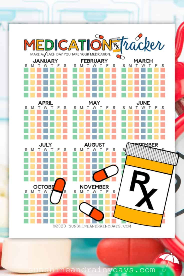 28 day calendar for multi dose medications 94
