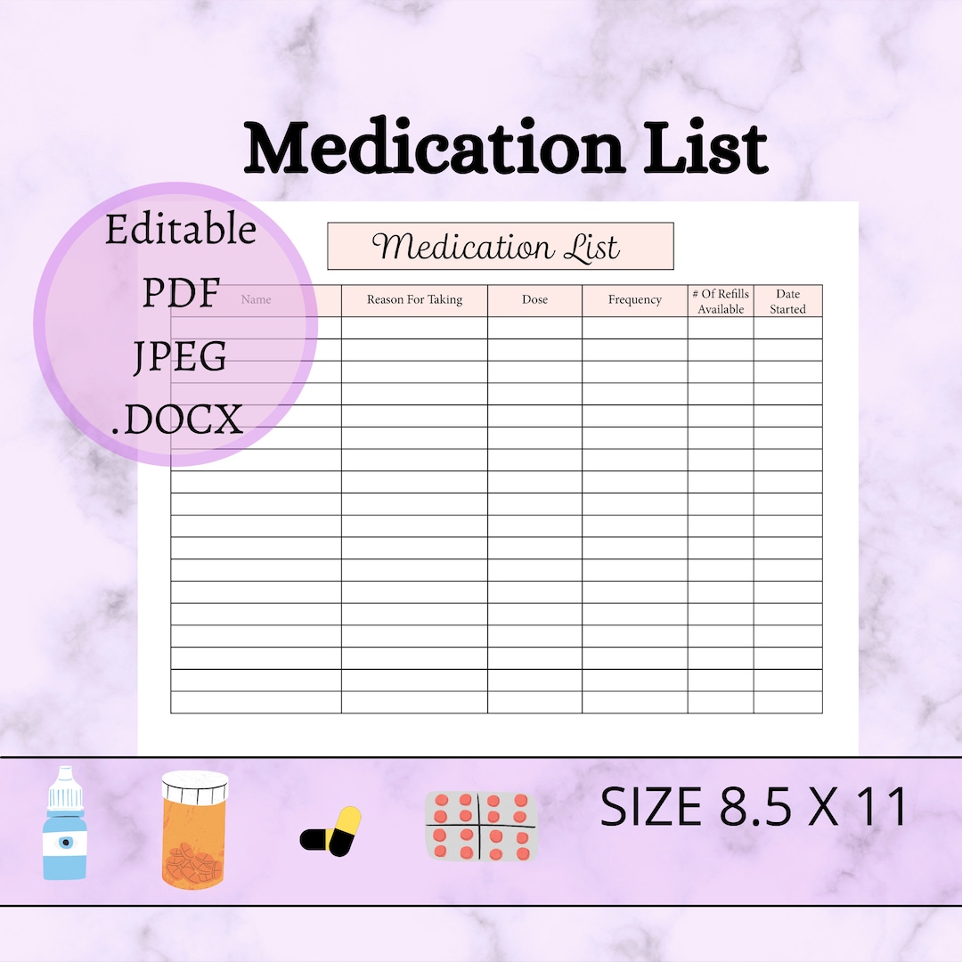 28 day calendar for multi dose medications 95