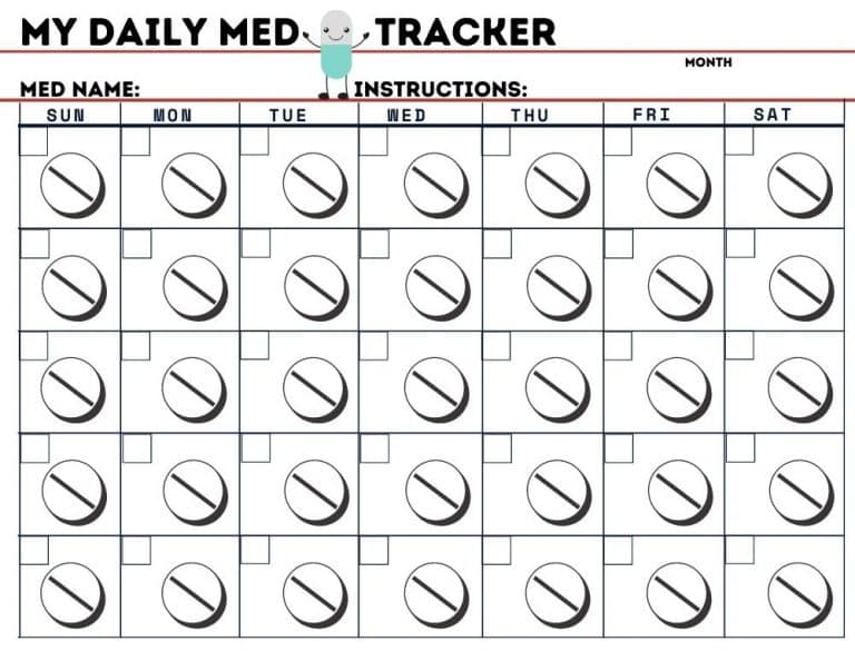 28 day medication calender 67