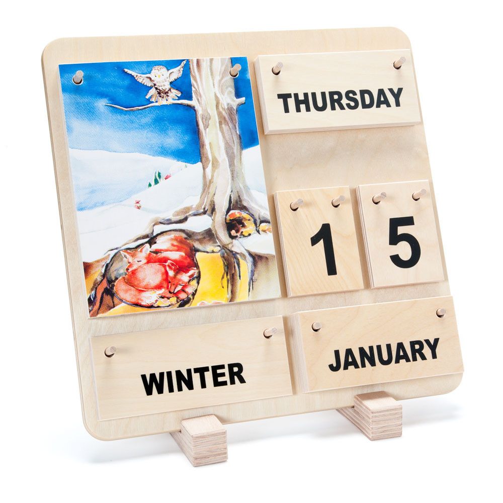 3 month wooden calendar frame 13