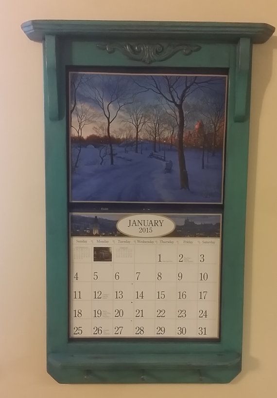 3 month wooden calendar frame 17