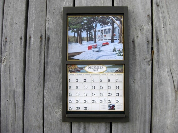 3 month wooden calendar frame 23