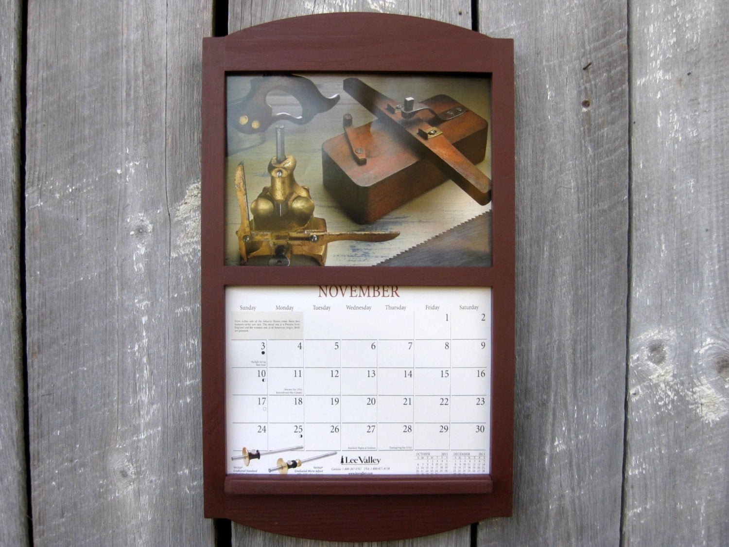 3 month wooden calendar frame 29