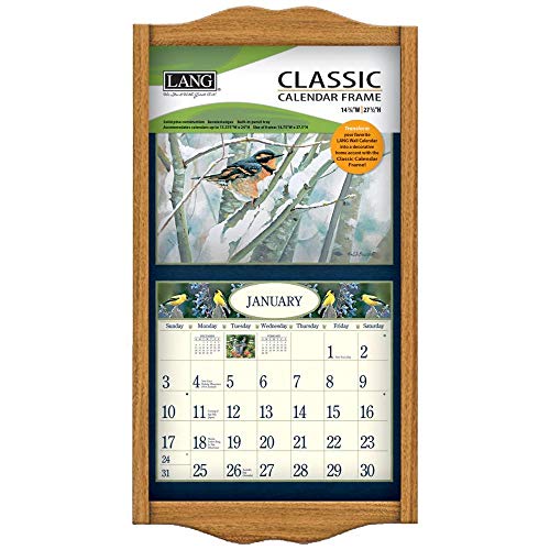 3 month wooden calendar frame 45