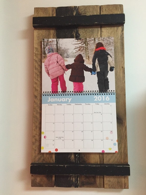 3 month wooden calendar frame 49