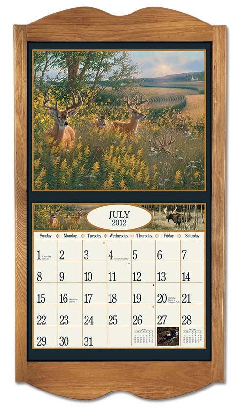 3 month wooden calendar frame 51