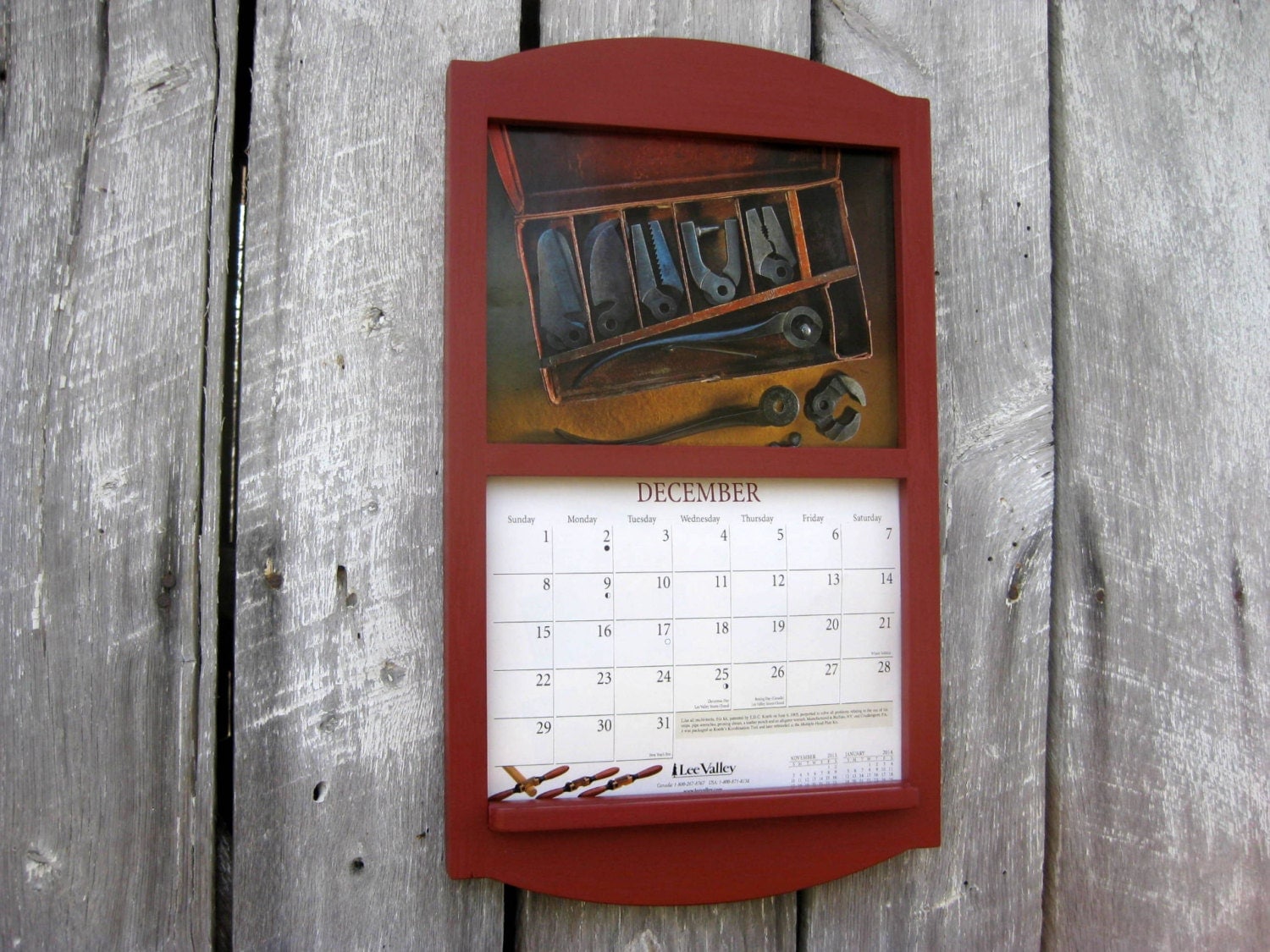 3 month wooden calendar frame 55