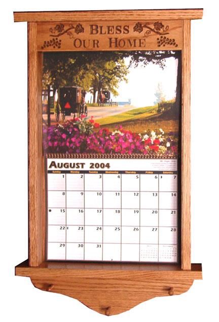 3 month wooden calendar frame 58
