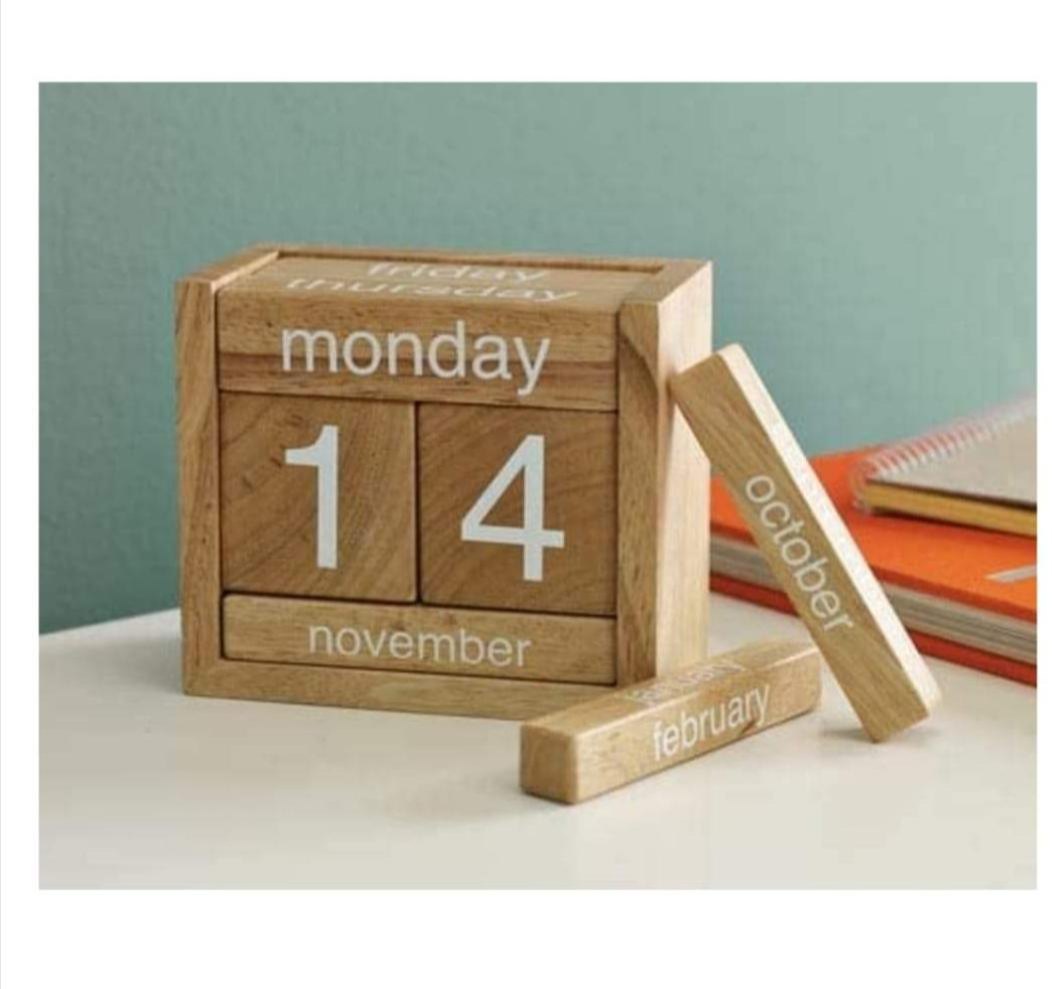 3 month wooden calendar frame 6