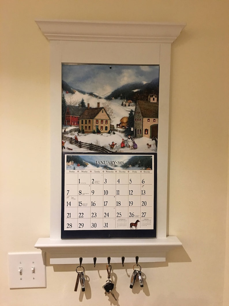 3 month wooden calendar frame 66