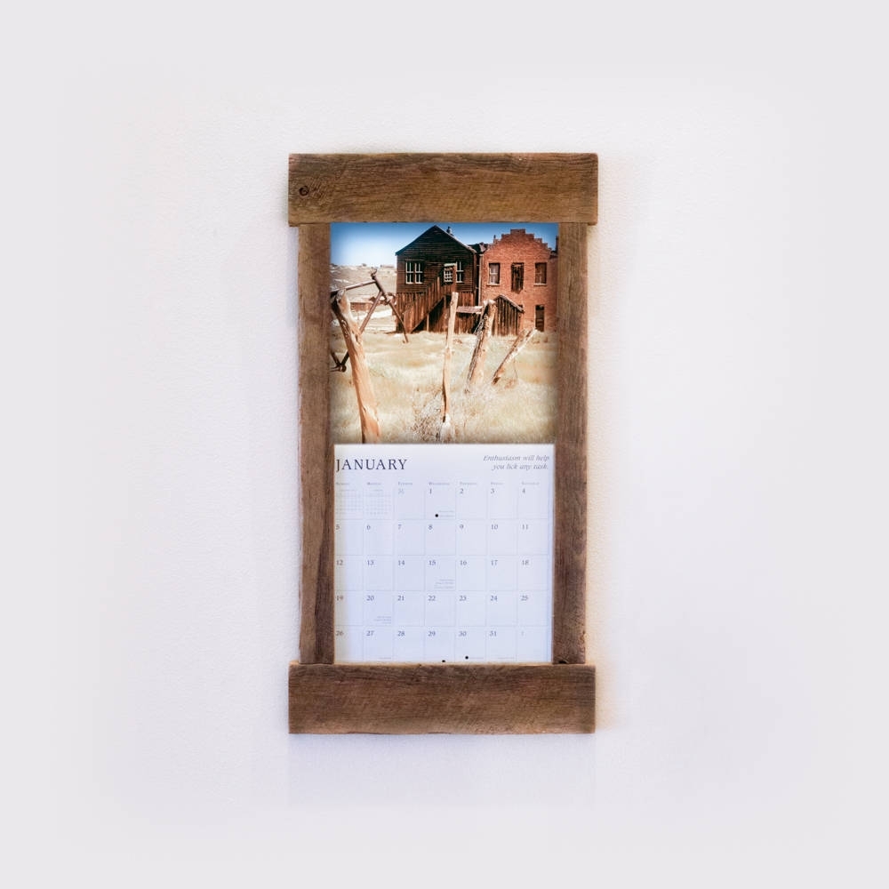 3 month wooden calendar frame 9