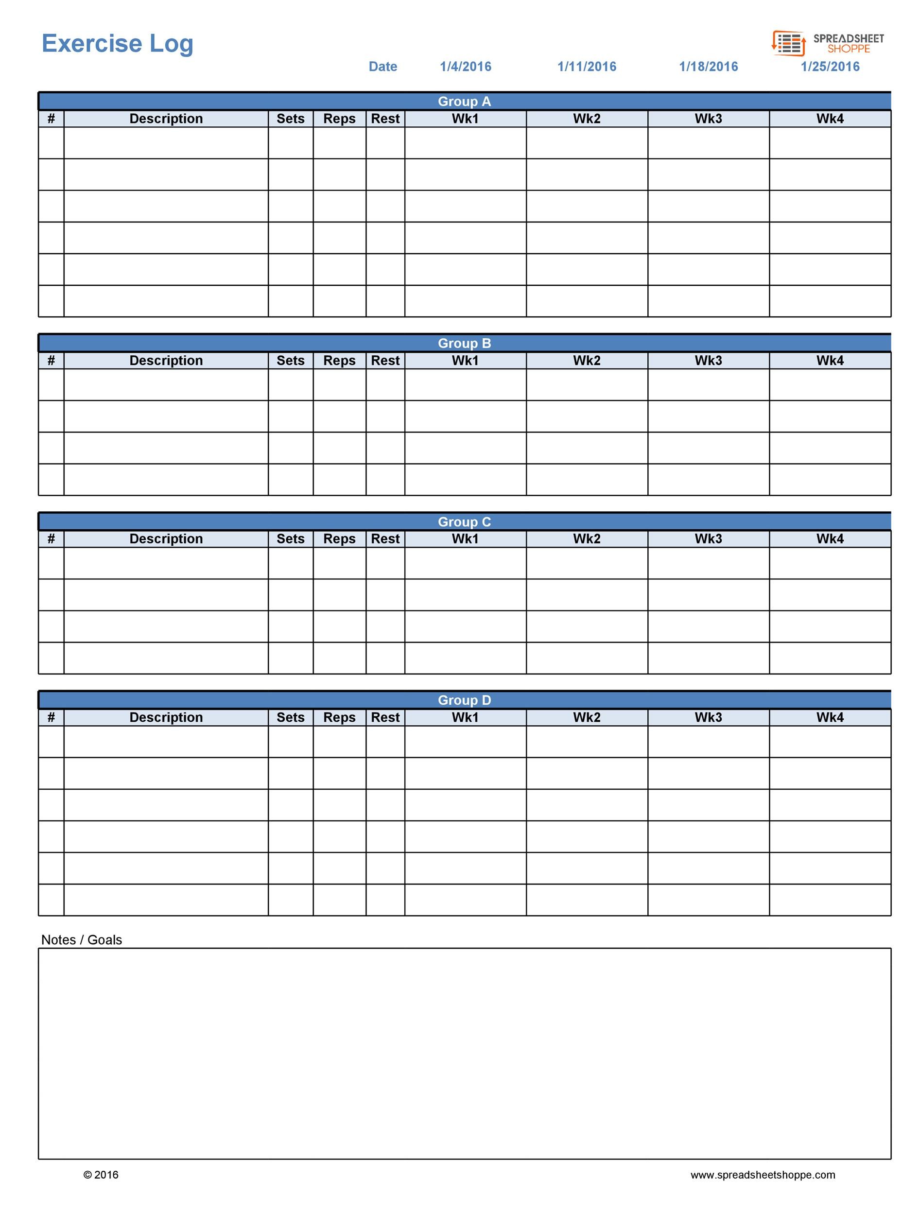 30 day free fillable blank template workout 18