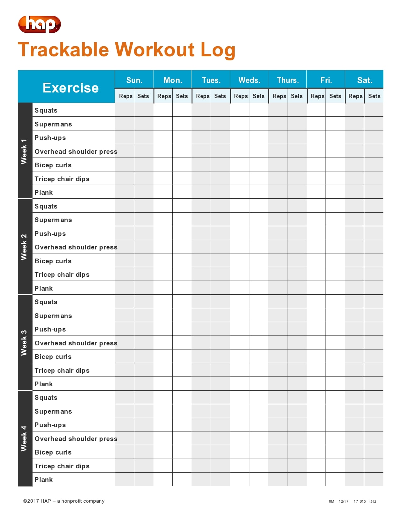 30 day free fillable blank template workout 21