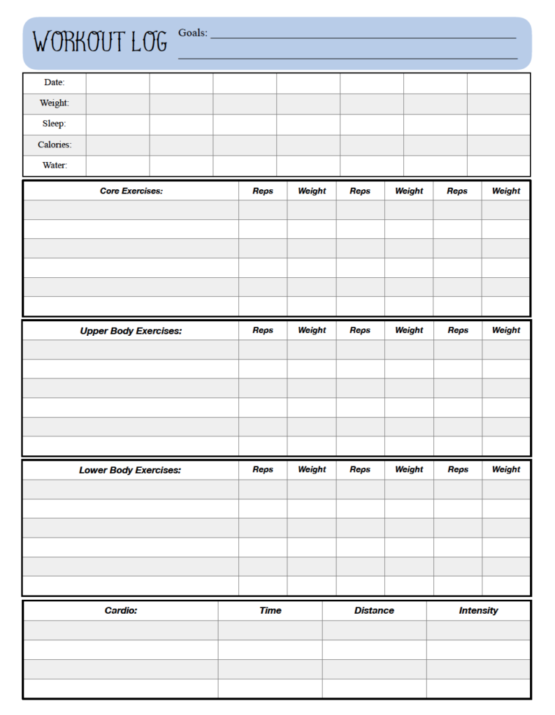 30 day free fillable blank template workout 33