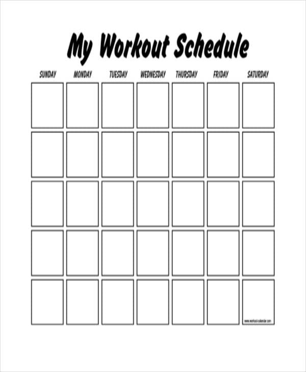 30 day free fillable blank template workout 35