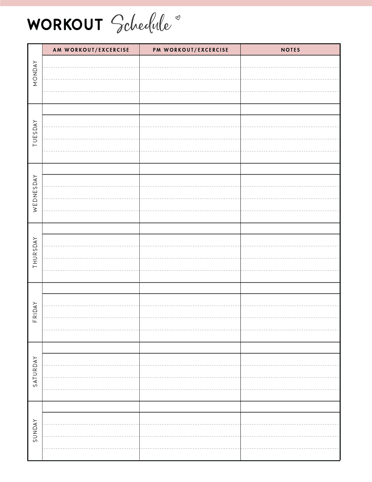 30 day free fillable blank template workout 37