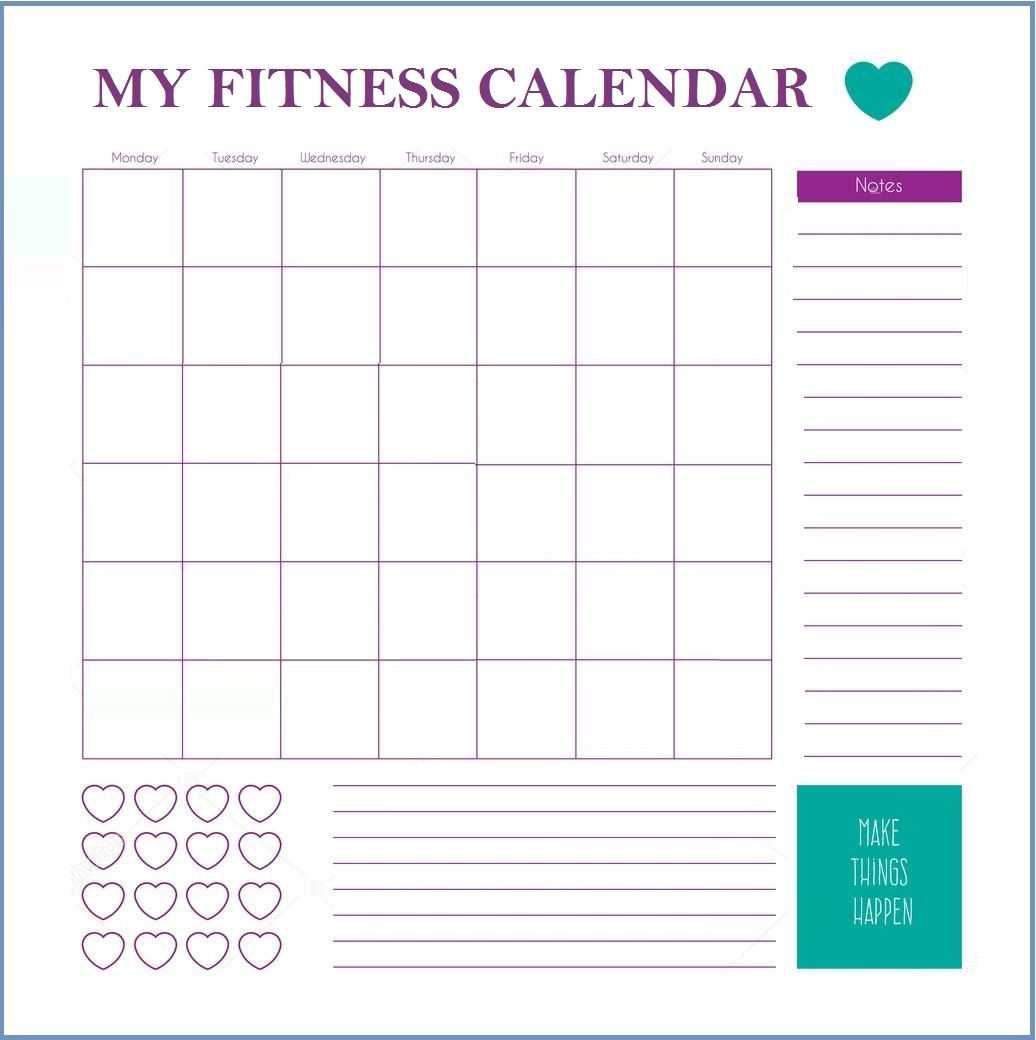 30 day free fillable blank template workout 52