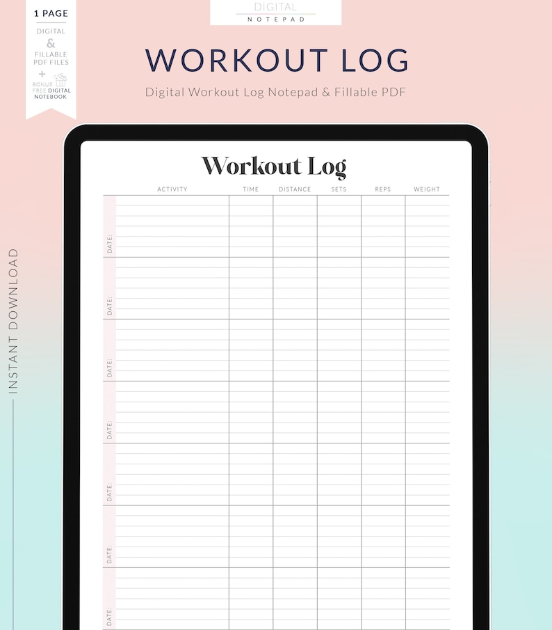 30 day free fillable blank template workout 58
