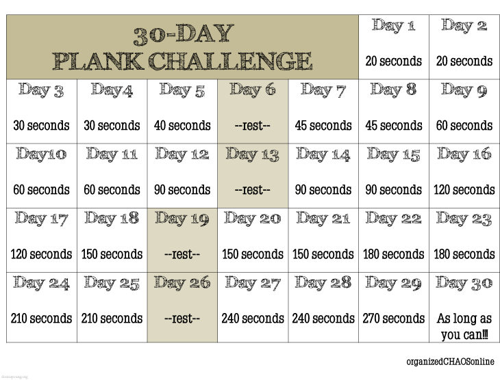 30 day plank challenge printable in word 100