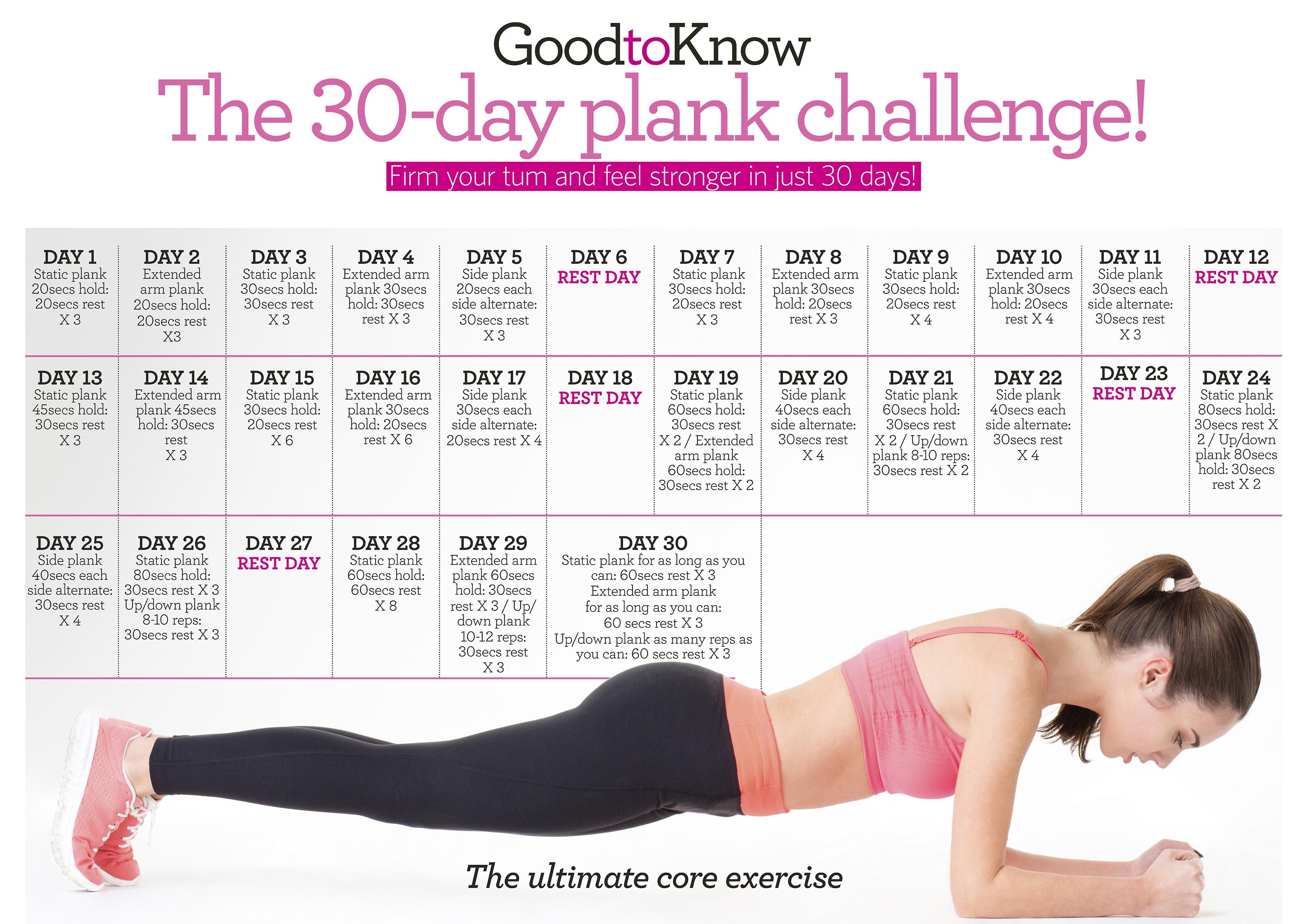 30 day plank challenge printable in word 5