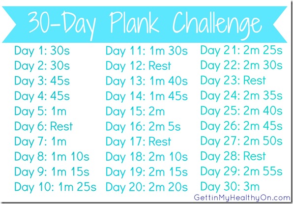 30 day plank challenge printable in word 57