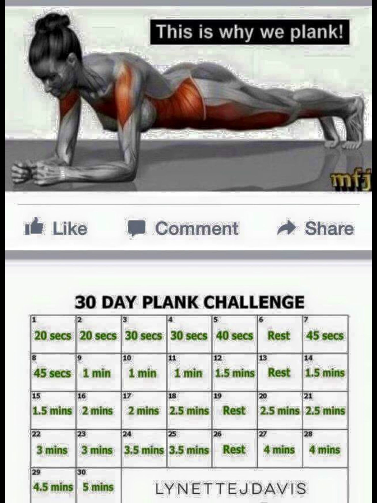 30 day plank challenge printable in word 58
