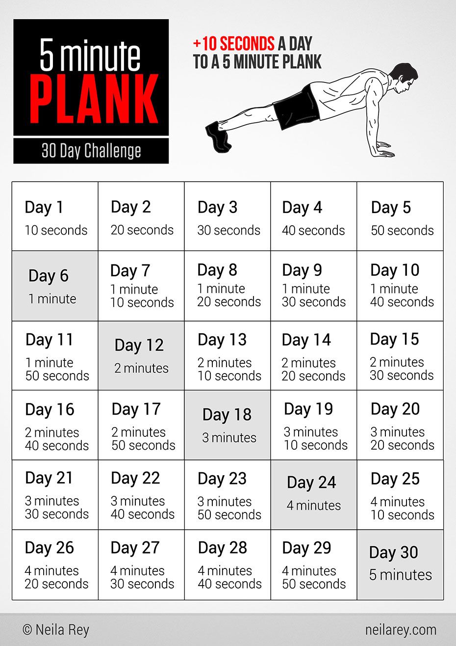 30 day plank challenge printable in word 91