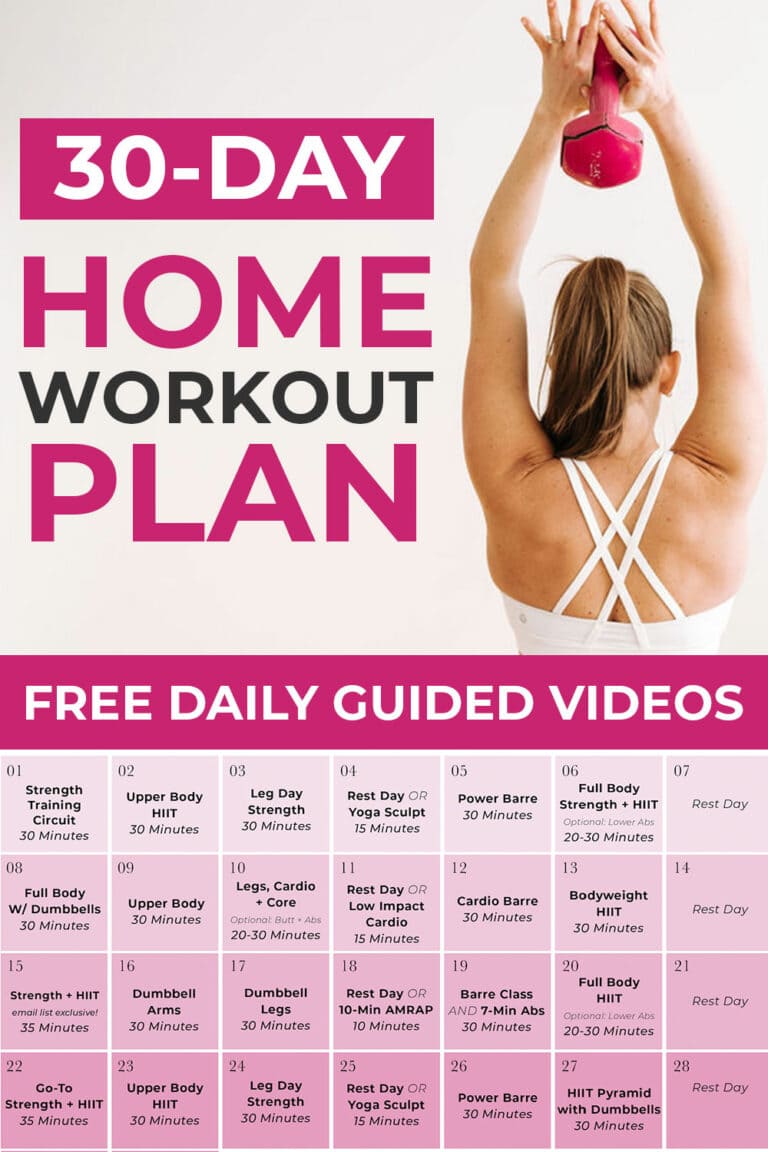 30 day printable workout schedule 18