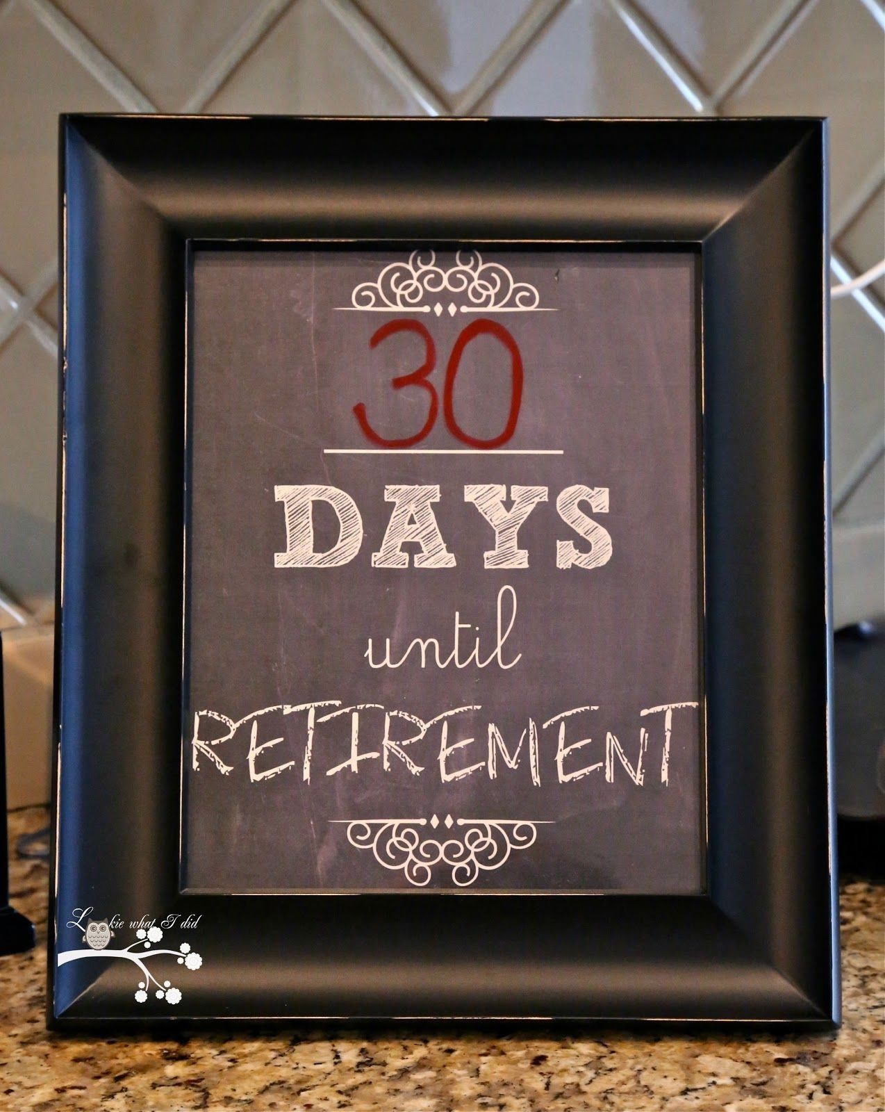 30 day retirement countdown coloring calendar 10